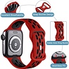 Strap-it® Strap-it Apple Watch Ultra sport bandje (rood/zwart) Strap-it® Strap-it Apple Watch Ultra sport bandje (rood/zwart)