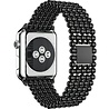 Strap-it® Strap-it Apple Watch Ultra stalen kralen band (zwart) Strap-it® Strap-it Apple Watch Ultra stalen kralen band (zwart)
