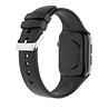 Strap-it® Strap-it Apple Watch Ultra siliconen gesp bandje (zwart) Strap-it® Strap-it Apple Watch Ultra siliconen gesp bandje (zwart)