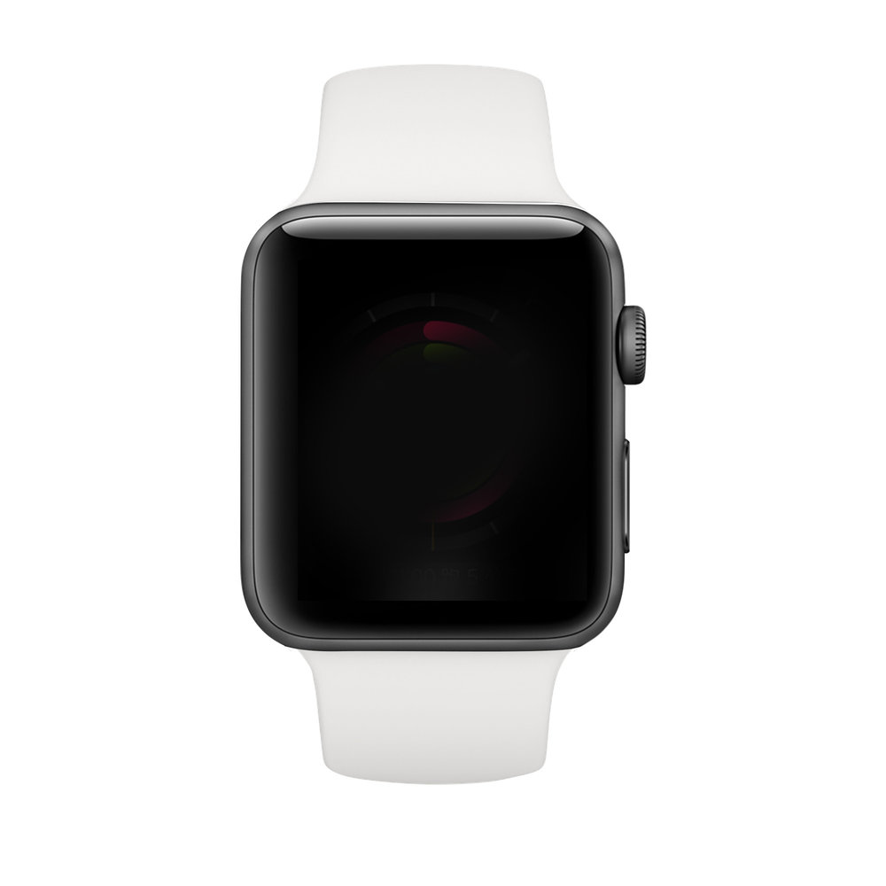 Strap-it® Strap-it Apple Watch Ultra siliconen gesp bandje (wit)