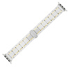 Strap-it® Strap-it Apple Watch Ultra keramiek stalen band (wit/goud) Strap-it® Strap-it Apple Watch Ultra keramiek stalen band (wit/goud)