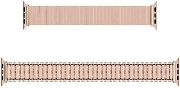 Strap-it® Strap-it Apple Watch Ultra stalen rekband (rosé goud) Strap-it® Strap-it Apple Watch Ultra stalen rekband (rosé goud)