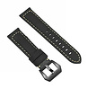 Strap-it® Strap-it Samsung Galaxy Watch 4 Classic 46mm leren bandje (zwart) Strap-it® Strap-it Samsung Galaxy Watch 4 Classic 46mm leren bandje (zwart)