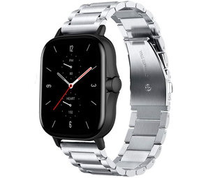 Strap-it® Amazfit GTS 2 titanium bandje (zilver)