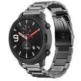 Strap-it® Xiaomi Amazfit GTR titanium bandje (grafiet)