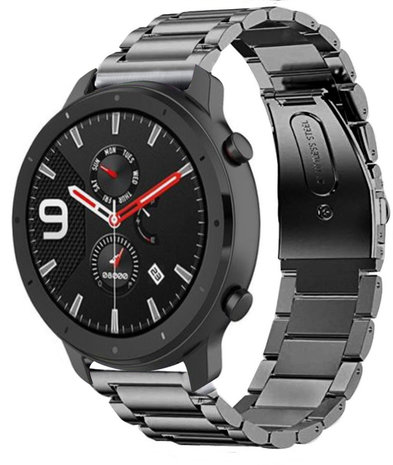 Strap-it® Strap-it Xiaomi Amazfit GTR titanium bandje (grafiet)