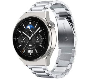Strap-it® Huawei Watch GT 3 Pro 46mm titanium bandje (zilver) Strap-it® Huawei Watch GT 3 Pro 46mm titanium bandje (zilver)