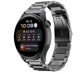 Strap-it® Huawei Watch 3 (Pro) titanium bandje (grafiet)