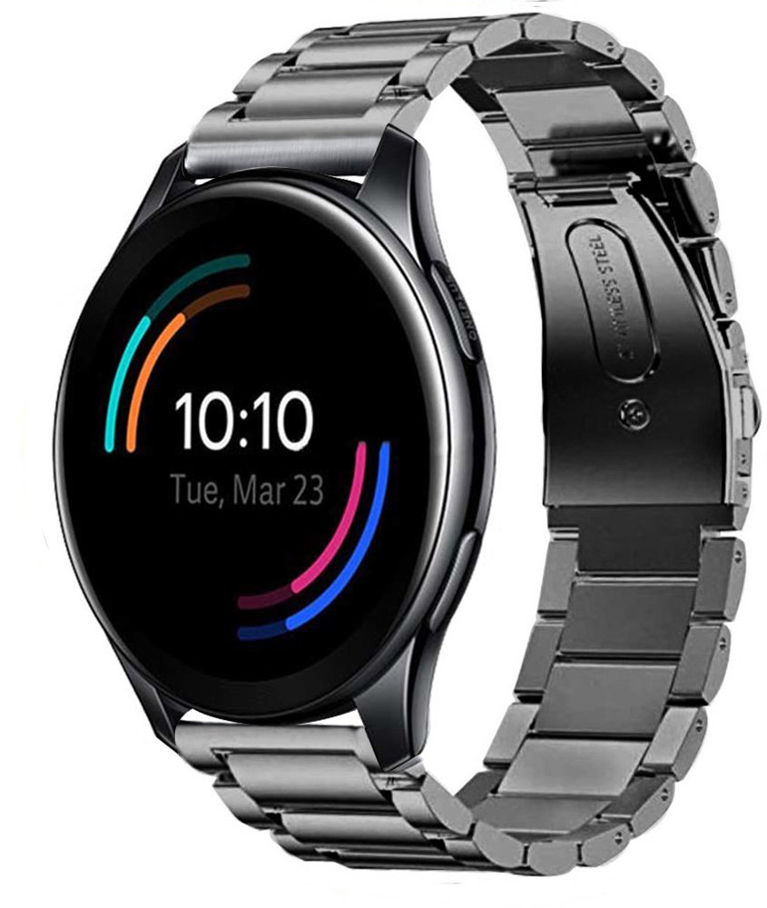 Strap-it® Strap-it OnePlus Watch titanium bandje (grafiet)