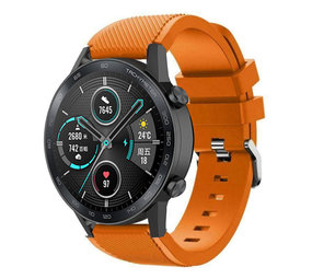 Strap-it® Honor Magic Watch 2 siliconen bandje (oranje)