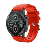 Strap-it® Honor Magic Watch 2 siliconen bandje (rood)