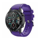 Strap-it® Honor Magic Watch 2 siliconen bandje (paars)