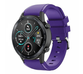Strap-it® Honor Magic Watch 2 siliconen bandje (paars)