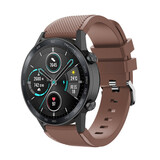 Strap-it® Honor Magic Watch 2 siliconen bandje (koffiebruin)