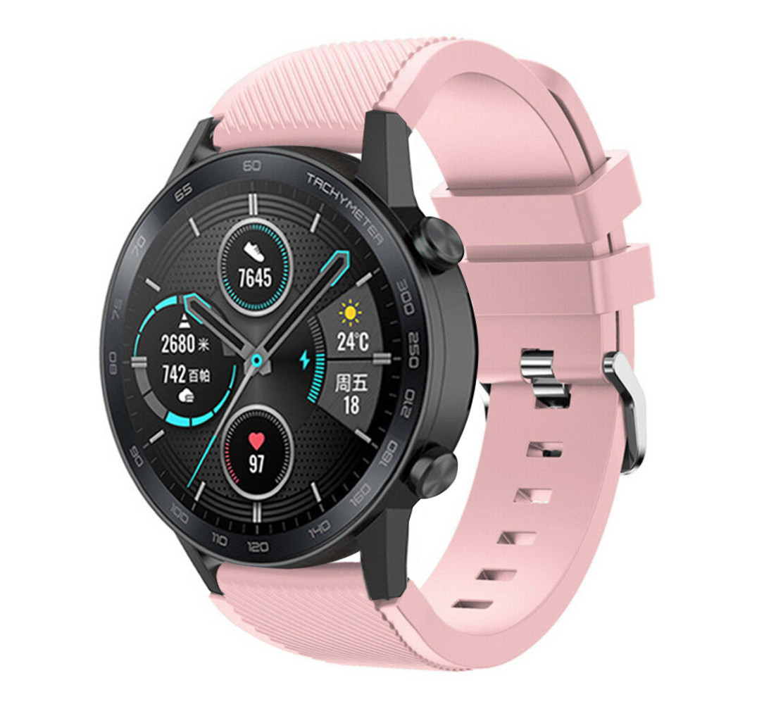 Strap-it® Strap-it Honor Magic Watch 2 siliconen bandje (roze)