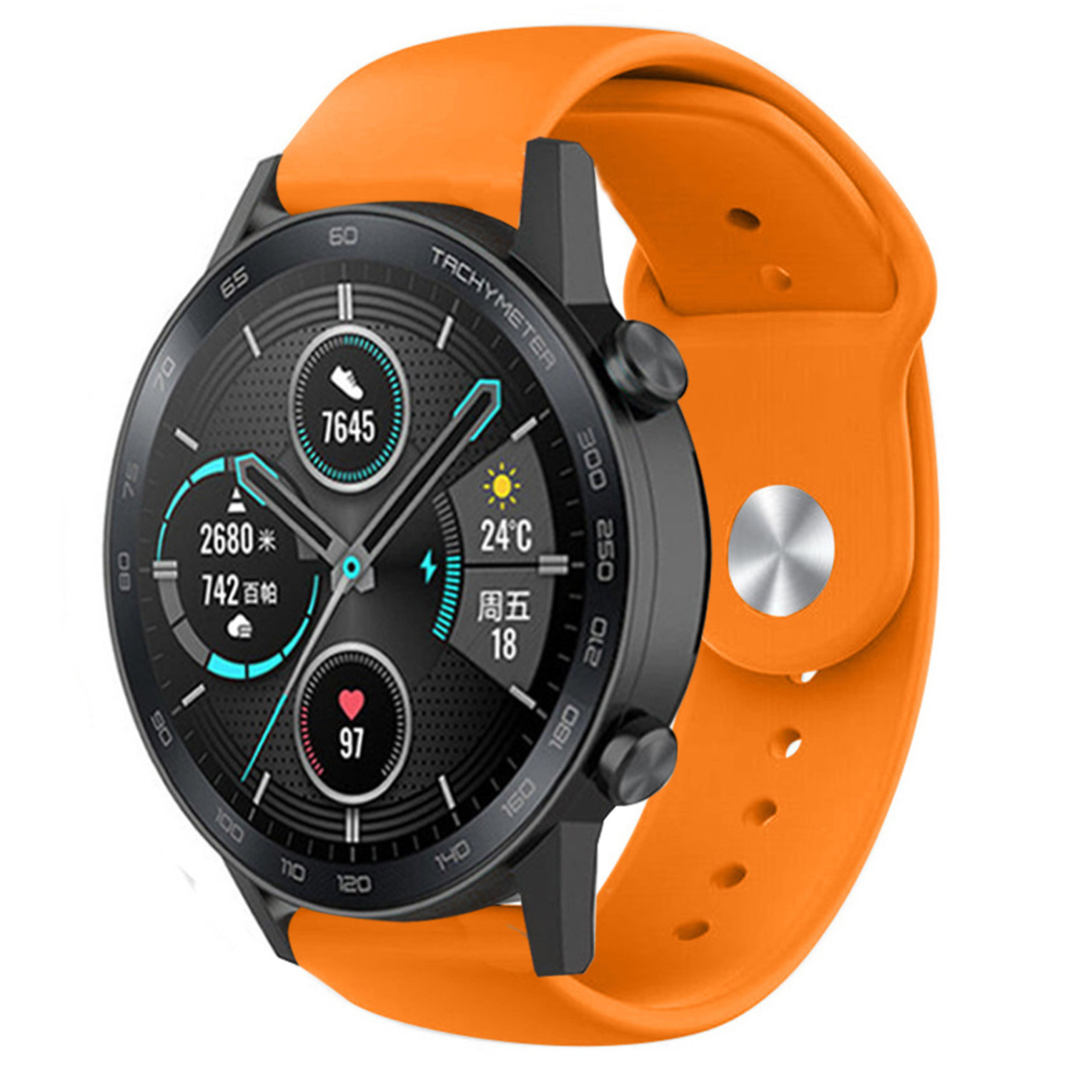 Strap it Strap it Honor Magic Watch 2 sport band oranje
