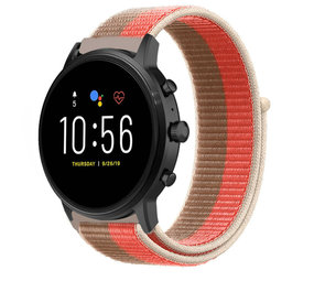 Strap-it® Fossil Gen 5 nylon band (pink pomelo)