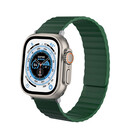 Strap-it® Strap-it Apple Watch Ultra magnetisch siliconen bandje (groen)