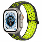 Strap-it® Strap-it Apple Watch Ultra sport+ band (zwart/geel)