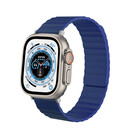 Strap-it® Strap-it Apple Watch Ultra magnetisch siliconen bandje (blauw)