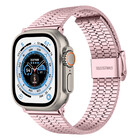 Strap-it® Strap-it Apple Watch Ultra roestvrij stalen band (rosé pink)