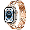 Strap-it® Strap-it Apple Watch Ultra stalen vis band (rosé goud) Strap-it® Strap-it Apple Watch Ultra stalen vis band (rosé goud)
