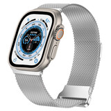 Strap-it® Apple Watch Ultra Milanees bandje (zilver) Strap-it® Apple Watch Ultra Milanees bandje (zilver)