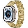 Strap-it® Strap-it Apple Watch Ultra stalen kralen band (goud) Strap-it® Strap-it Apple Watch Ultra stalen kralen band (goud)
