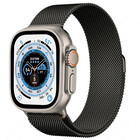 Strap-it® Strap-it Apple Watch Ultra Milanese band (zwart)