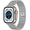 Strap-it® Strap-it Apple Watch Ultra stalen kralen band (zilver) Strap-it® Strap-it Apple Watch Ultra stalen kralen band (zilver)
