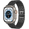 Strap-it® Strap-it Apple Watch Ultra stalen kralen band (zwart) Strap-it® Strap-it Apple Watch Ultra stalen kralen band (zwart)