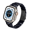 Strap-it® Strap-it Apple Watch Ultra stalen band (zwart/wit) Strap-it® Strap-it Apple Watch Ultra stalen band (zwart/wit)