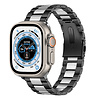 Strap-it® Strap-it Apple Watch Ultra stalen band (zwart/zilver) Strap-it® Strap-it Apple Watch Ultra stalen band (zwart/zilver)