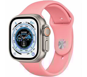 Strap-it® Apple Watch Ultra silicone band (roze)
