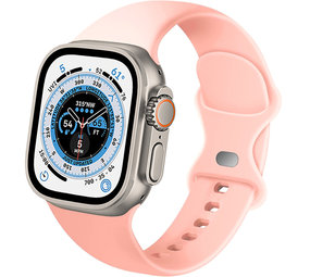 Strap-it® Apple Watch Ultra siliconen bandje (lichtroze)