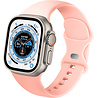 Strap-it® Strap-it Apple Watch Ultra siliconen bandje (lichtroze) Strap-it® Strap-it Apple Watch Ultra siliconen bandje (lichtroze)