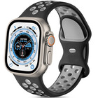 Strap-it® Strap-it Apple Watch Ultra sport bandje (zwart/grijs)