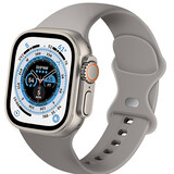 Strap-it® Apple Watch Ultra siliconen bandje (grijs)