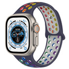 Strap-it® Strap-it Apple Watch Ultra sport+ band (kleurrijk donkerblauw)