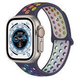 Strap-it® Apple Watch Ultra sport+ band (kleurrijk donkerblauw)