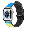 Strap-it® Strap-it Apple Watch Ultra nylon hybrid bandje (kleurrijk) Strap-it® Strap-it Apple Watch Ultra nylon hybrid bandje (kleurrijk)