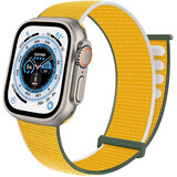 Strap-it® Apple Watch Ultra nylon loop bandje (geel)