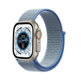 Strap-it® Apple Watch Ultra nylon bandje (blauw)