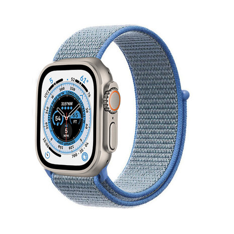 Strap-it® Strap-it Apple Watch Ultra nylon bandje (blauw)