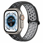 Strap-it® Strap-it Apple Watch Ultra sport+ band (zwart/grijs)