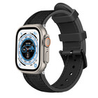 Strap-it® Strap-it Apple Watch Ultra nylon hybrid bandje (zwart)