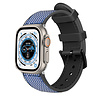 Strap-it® Strap-it Apple Watch Ultra nylon hybrid bandje (blauw) Strap-it® Strap-it Apple Watch Ultra nylon hybrid bandje (blauw)