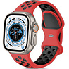 Strap-it® Strap-it Apple Watch Ultra sport bandje (rood/zwart) Strap-it® Strap-it Apple Watch Ultra sport bandje (rood/zwart)