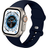 Strap-it® Apple Watch Ultra siliconen bandje (donkerblauw)