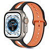 Strap-it® Strap-it Apple Watch Ultra sport duo band (zwart/oranje) Strap-it® Strap-it Apple Watch Ultra sport duo band (zwart/oranje)